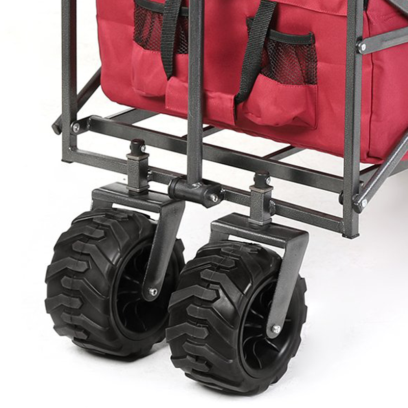 New 2019 Wheelsed Wagon Fishing Foldable Beach Cart Shopping Utility Buggy Garden Trolley Cart Aluminum Folding Beach Chair