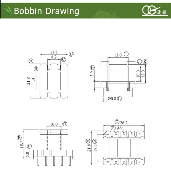 china supplier ee28 transformer bobbin