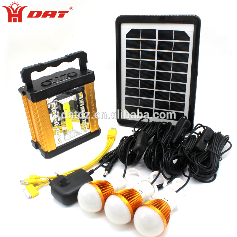 Multifunctional COB LED light aluminum Smart solar lighting system with mobile and lamps