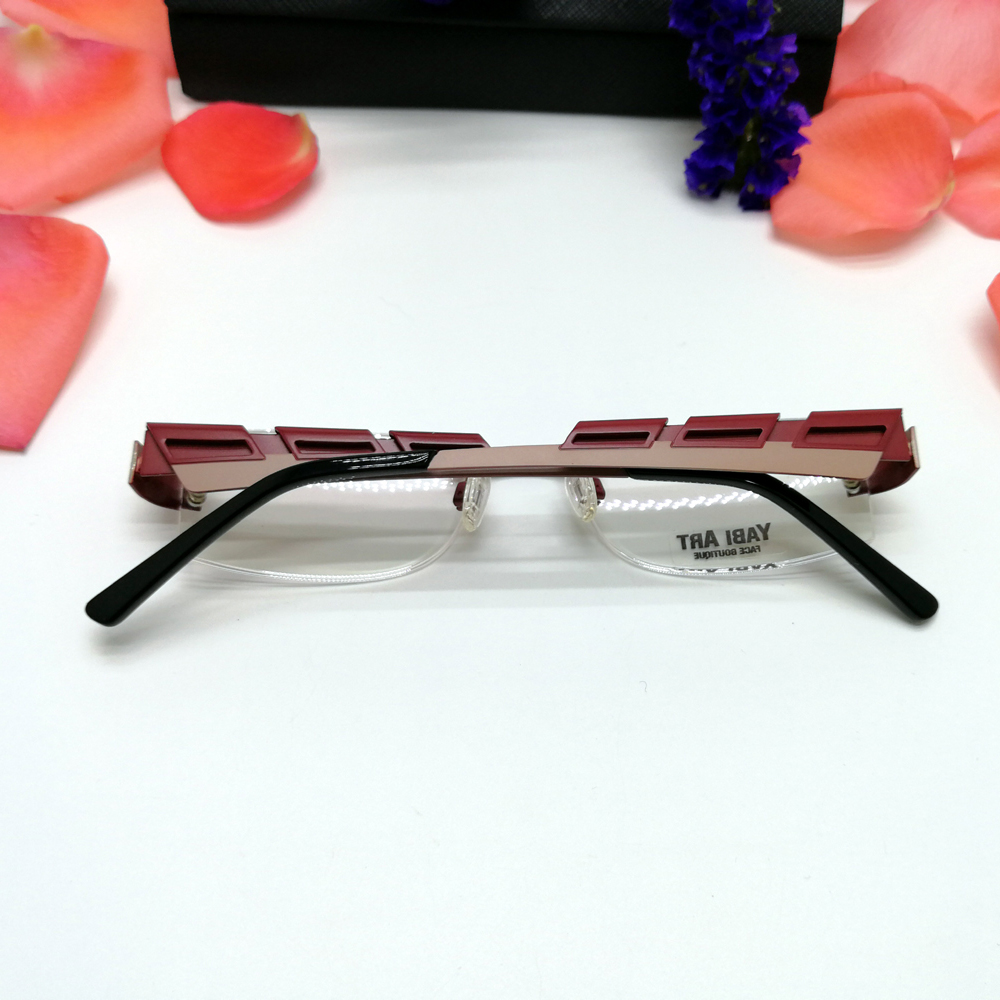 Tuesi new design rimless metal eyeglasses frames