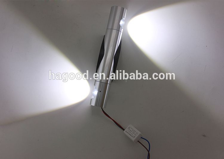 2x3W AC85-265V 360 Degrees Rotation up and down wall lamp Fixtures Reading Wall Lamp