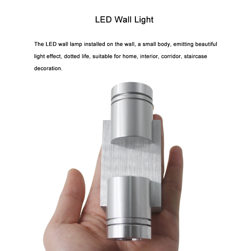 3W 6W LED Wall Light AC85-265V Creative Night Light Torch Wall Light Corridor Wedding Wall Decor Lighting