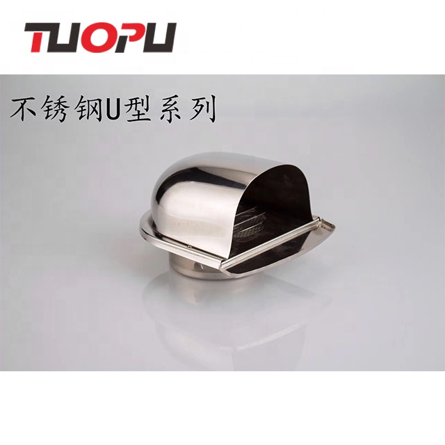 Stainless steel U type vent cap Air wall vent for sale