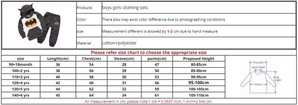 Children Clothing Sets Spring Autumn baby Boys Girls Clothing Sets Fashion Hoodie+pants 2 Pcs suits 2019 1-6 years kids clothes