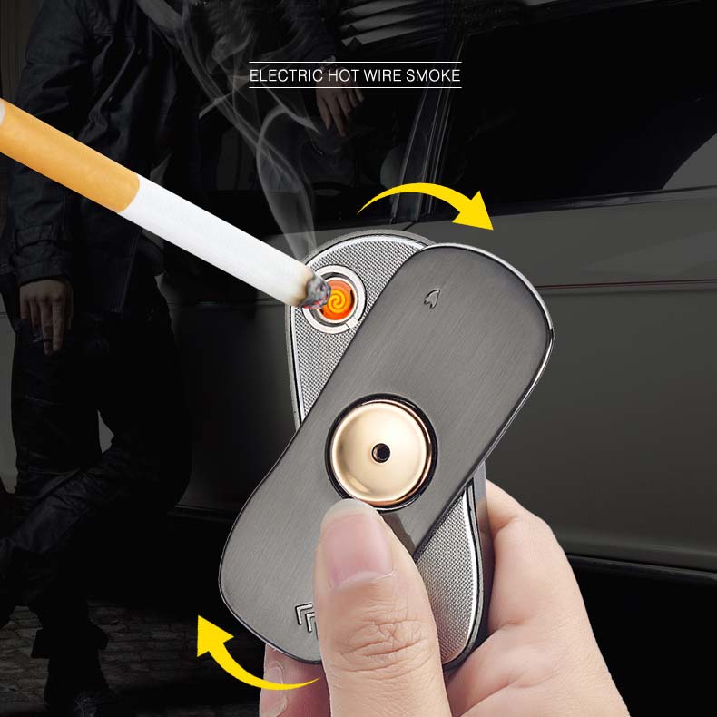 Car Shape Rechargeable Electronic USB Cigarette Lighter for Wholesale