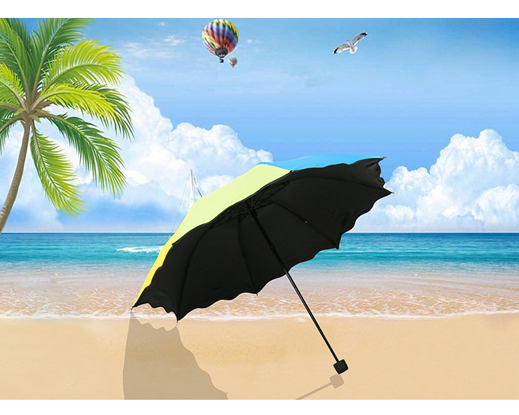 2019  creative  Rainbow Umbrella Apollo Lotus Leaf Side Sunscreen Umbrella Customized Insurance LOGOwholesale