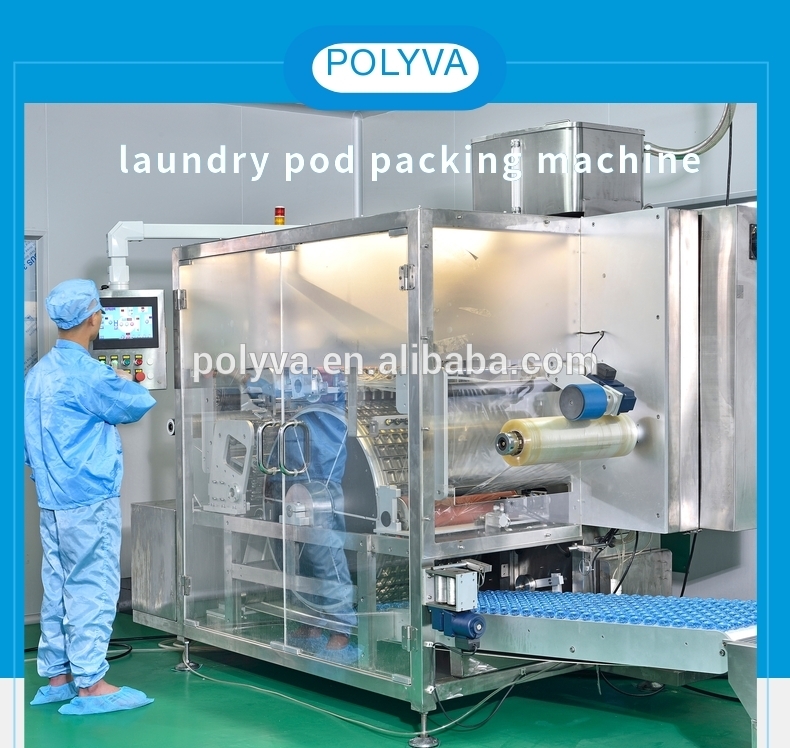 High capacity PVA  laundry detergent pods packing machine water soluble laundry capsules making machine