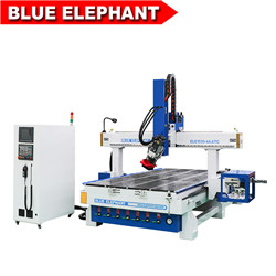 blue elephant 1325 4 axis cnc wood engraving machine for mould making from MDF foam materials