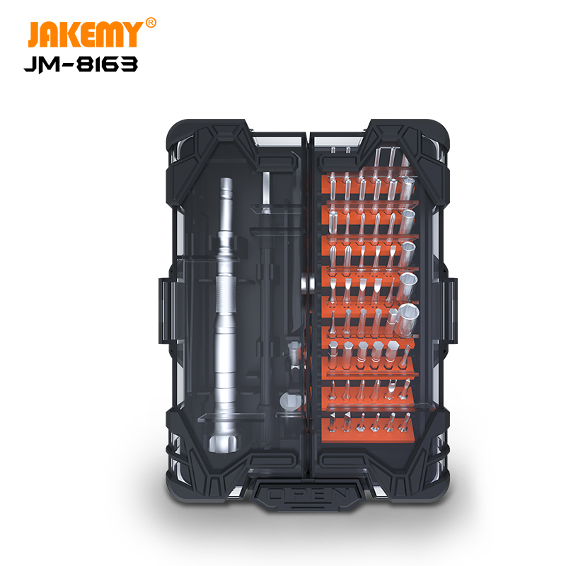 JAKEMY JM-8146 47 pcs in 1 Household magnetic diy repair tool kit hardware tool screwdriver bit set