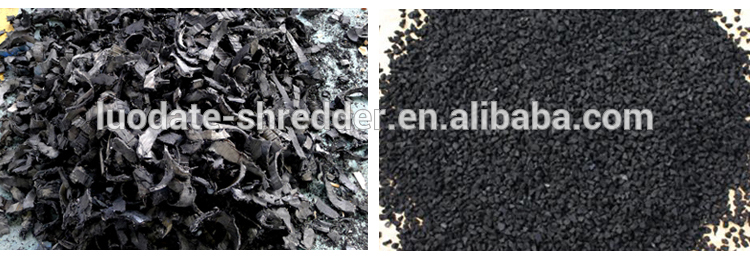 Used tire recycling rubber machinery tyre shredder
