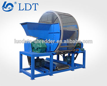 factory price tire shredder two shaft blades