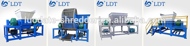 New technology save energy whole waste car and truck tyre shredder crusher