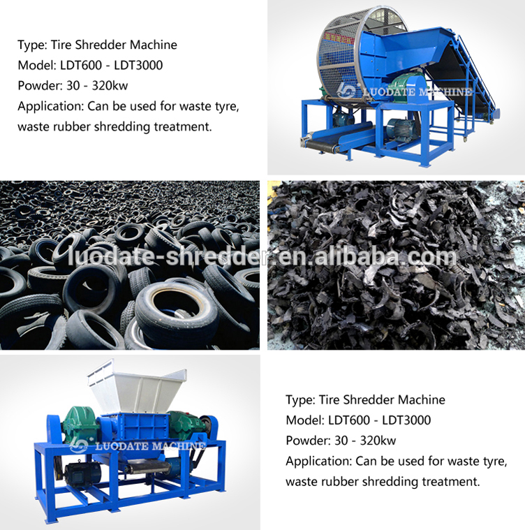Reliable Crumb Rubber Tyre Shredder Machinery Factory