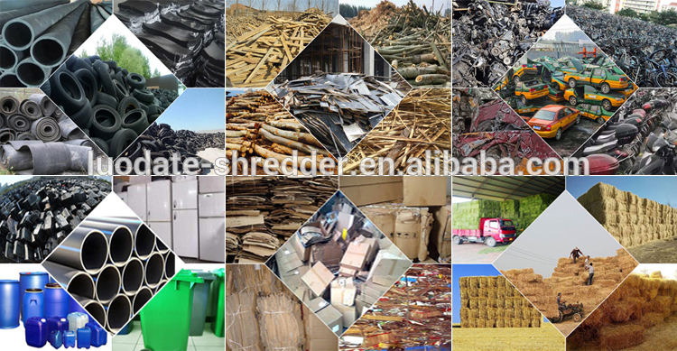 Luodate agricultural shredder machine/green waste shredder