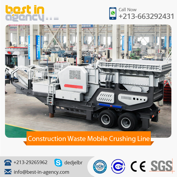 100tph Construction Waste Recycling Mobile Crushing Line