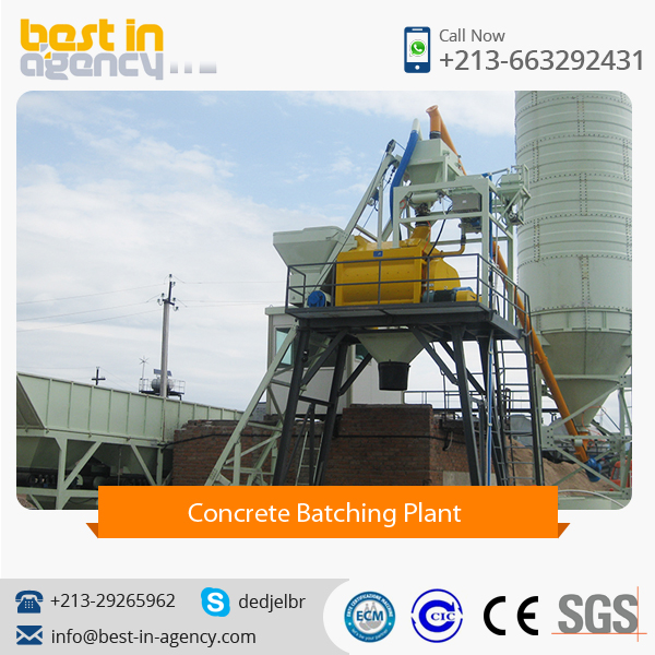 New Condition Industrial Concrete Batching Plant at Affordable Price