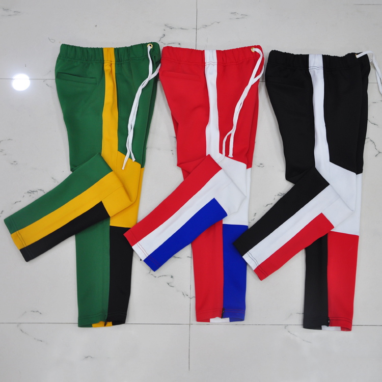 Wholesale Custom Elastic Sports Trousers Long Strip Track Pants For Children's Clothing