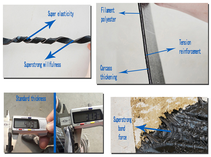 SBS asphalt polyester waterproofing membrane for flat roof