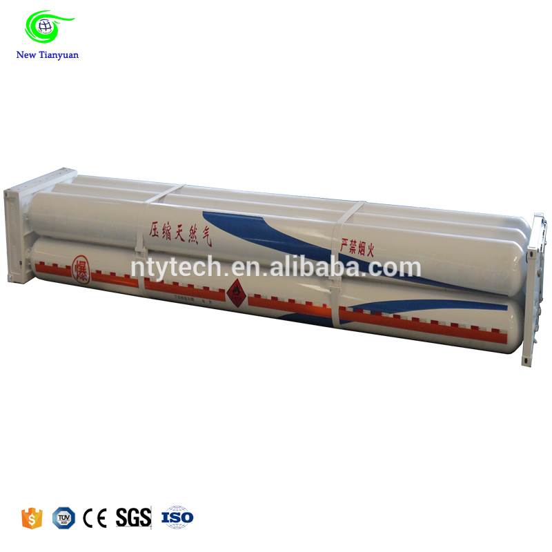 8 Cylinders Jumbo Tube Bundle Skid CNG Storage Container Semi-trailer