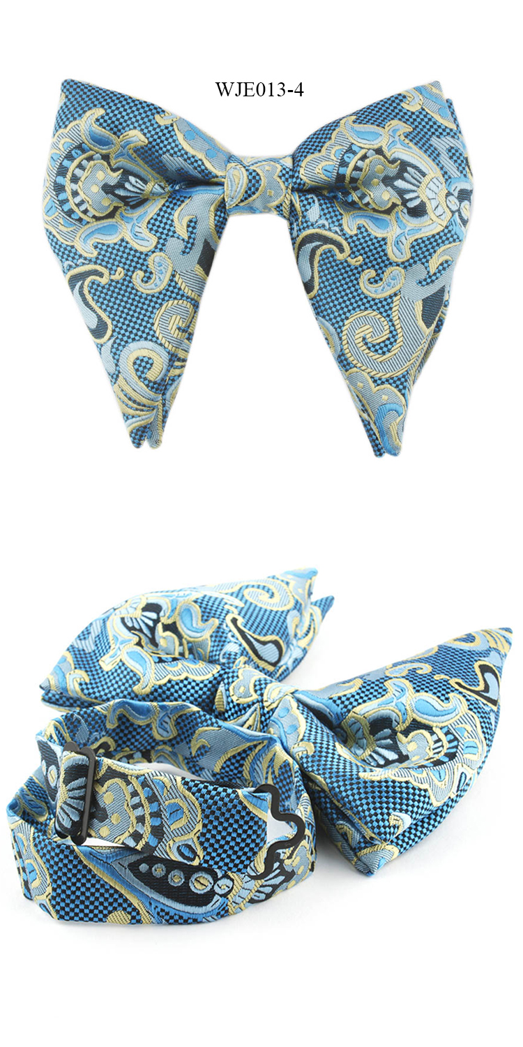 Fashion Mens Microfiber Woven Butterfly Bowtie Paisley Floral Bow Ties