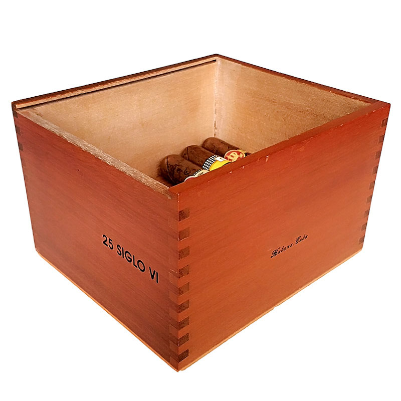 Made in china cigar humidor custom brand 25 cigars wood cigar packing box