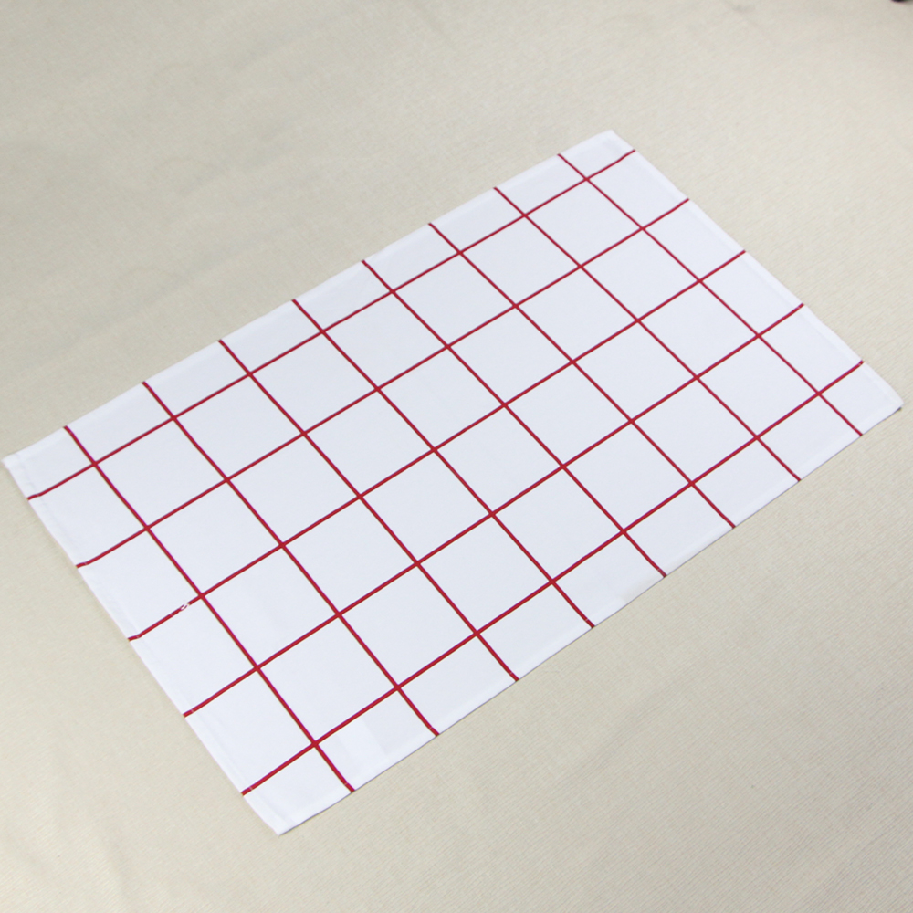 100% cotton square lattice kitchen tea  towel wholesale
