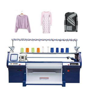 flat knitting textile machine
