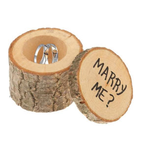 wooden wedding ring holders
