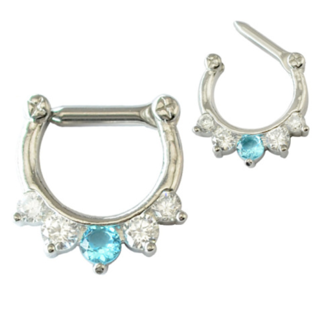 Buy Latest Fashionable Trendy Septum Clicker Stud – With Zircon.png