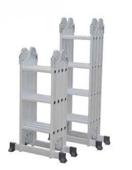 15.4ft Aluminum Ladder - Folding Stair - Extension Ladder - Achasoda.jpg