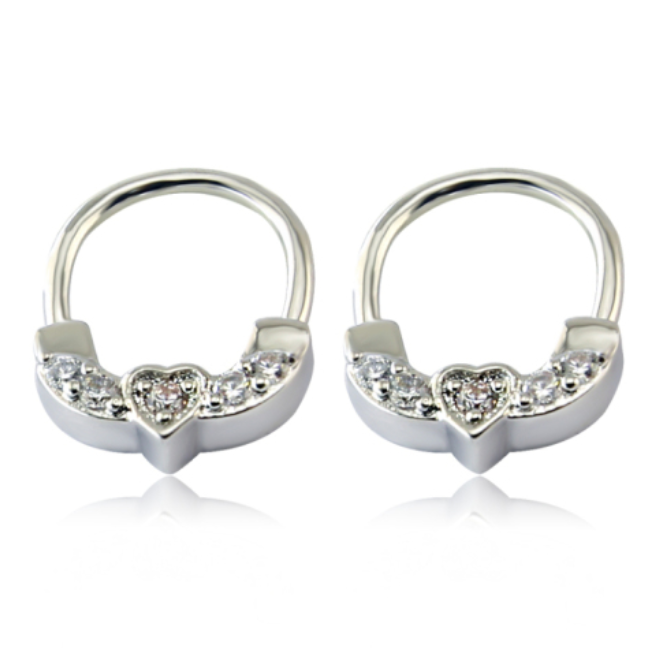 Buy Latest Fashion Small Silver Hoop Nose Ring Online – With Zircon.png