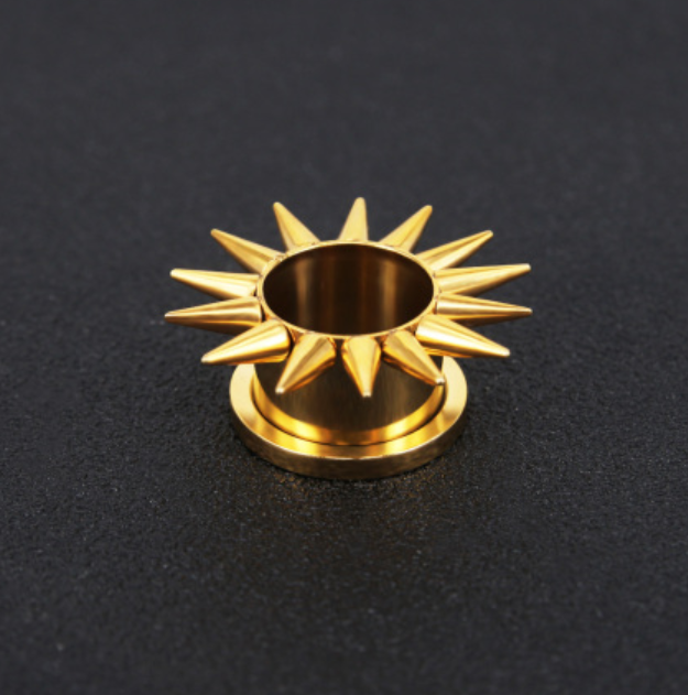 New Chic Cool High Quality Unisex Body Jewelry Gold Sun 316L.png