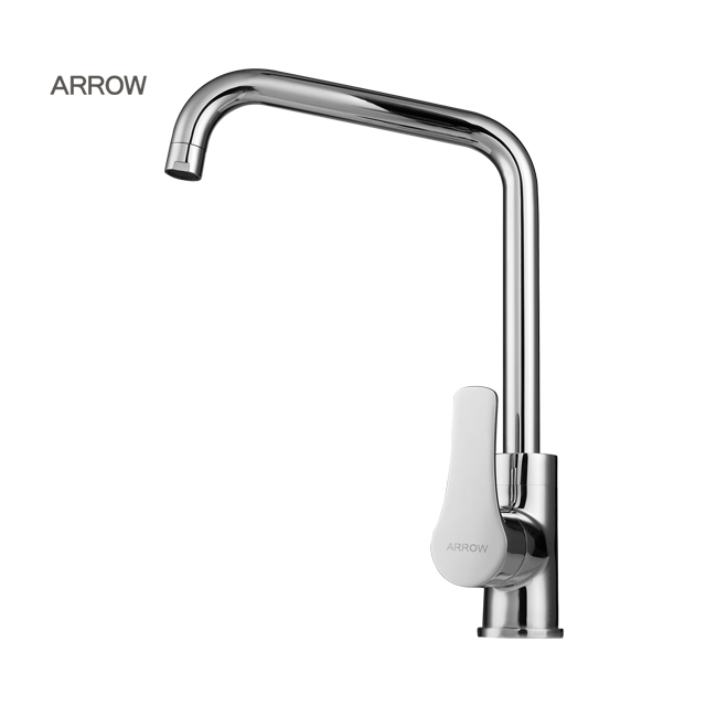 7 Shape One Hole & Handle Chrome Plated Copper Cold Water Faucet Kitchen Mixer Tap.jpg