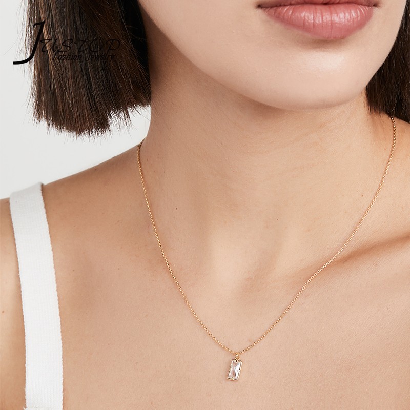 Silhouette Pendant Crystal Zircon Short Choker Necklace at Wholesale.jpg