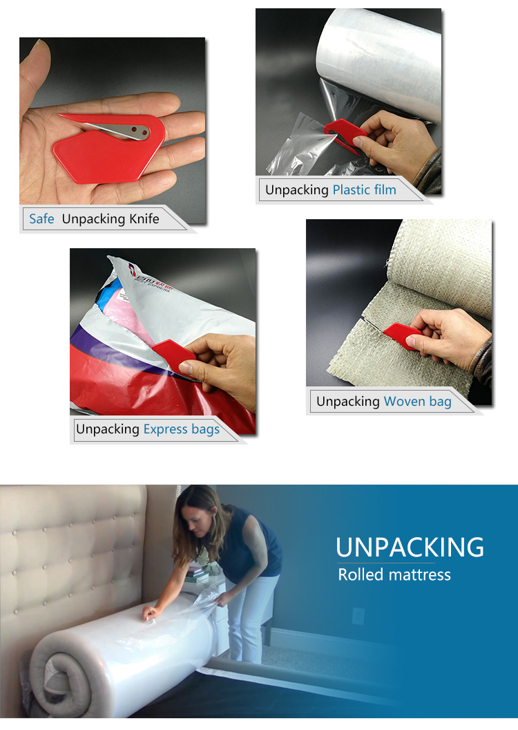 Small knife use for mattress unpacking letter opener