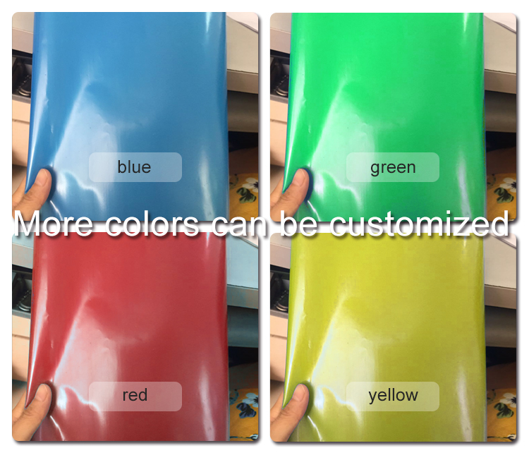 3 meters big sizes blue 3 layer pe film, can be printed