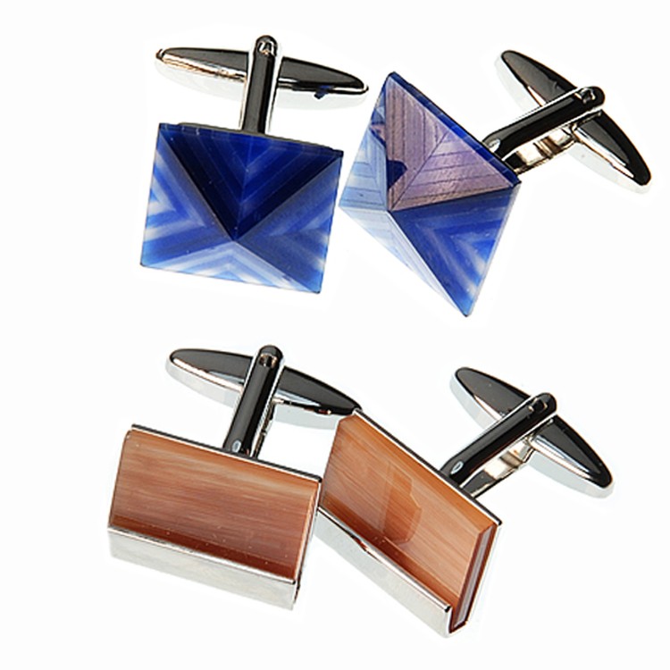Button stainless steel metal cufflink blanks cuff-link for men shirt with top quality