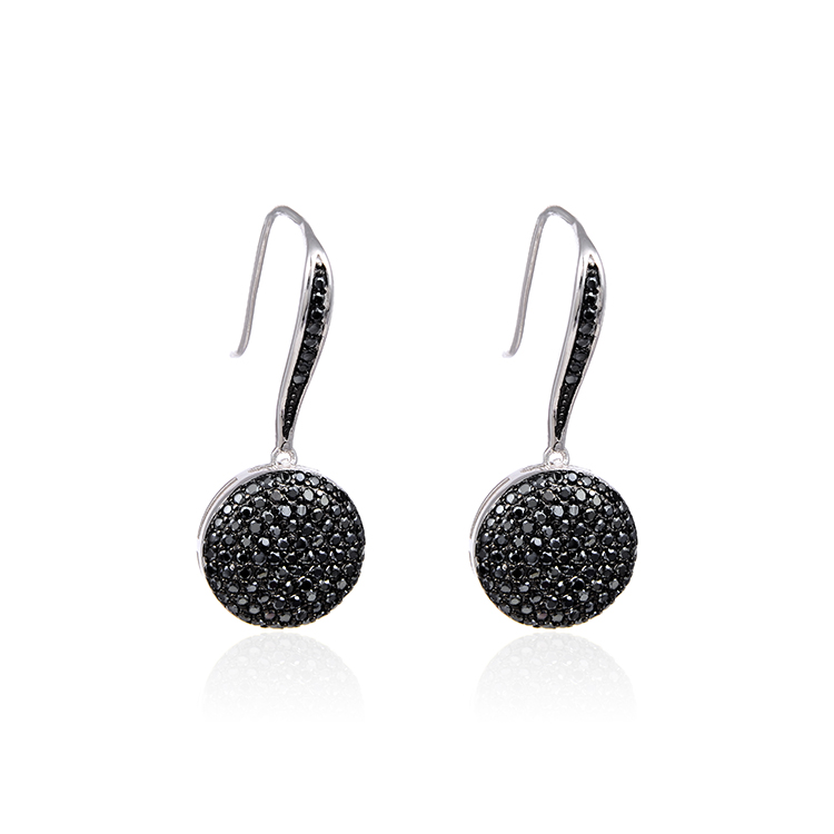 925 sterling silver charm earrings for women colored stone  fine earring jewelry 2019 jewellery Fashion Accessories