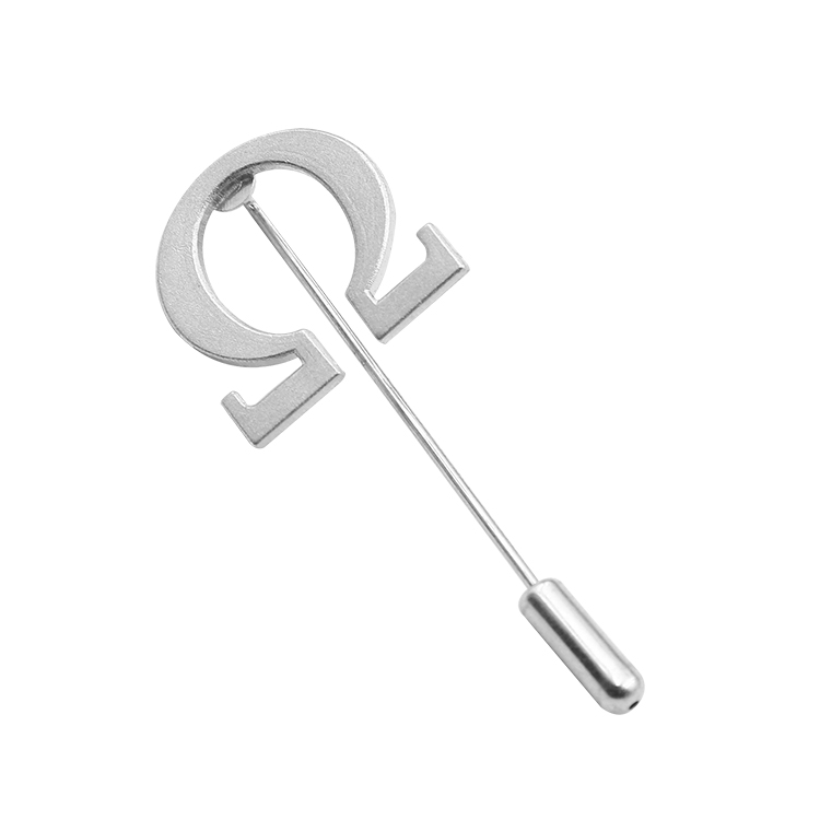 Fashion Personalized brooch pin custom logo letter pin brooch for men