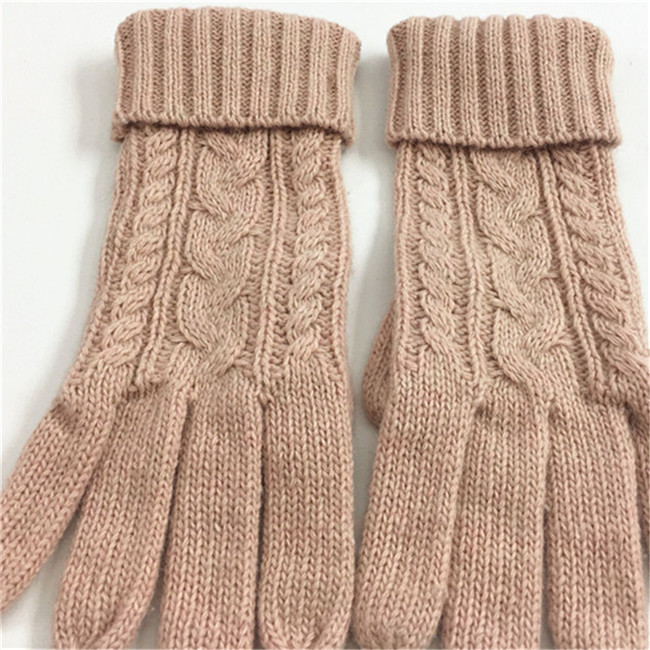 Hot Selling Knitted Winter Hat And Scarf Gloves Winter Set For Women