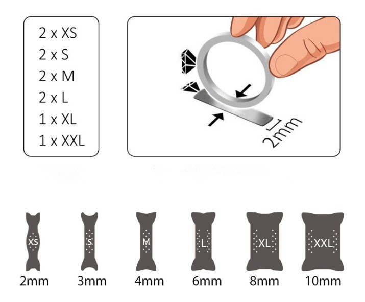10pcs/set Ring Size Adjuster Guard Tightener Ring Sizer DIY Jewelry Tool Parts