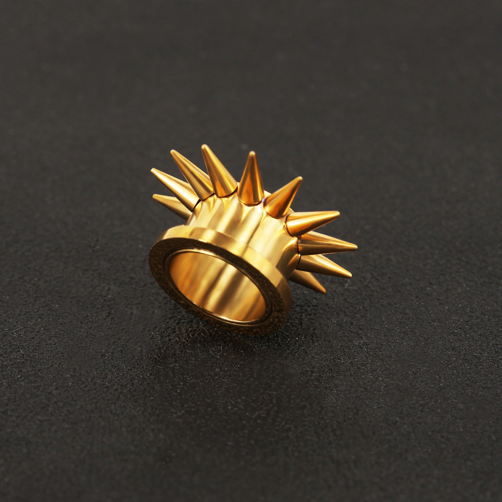 3-25mm Gold Sun 316L stainless steel flesh tunnel fashion ear plug body jewelry