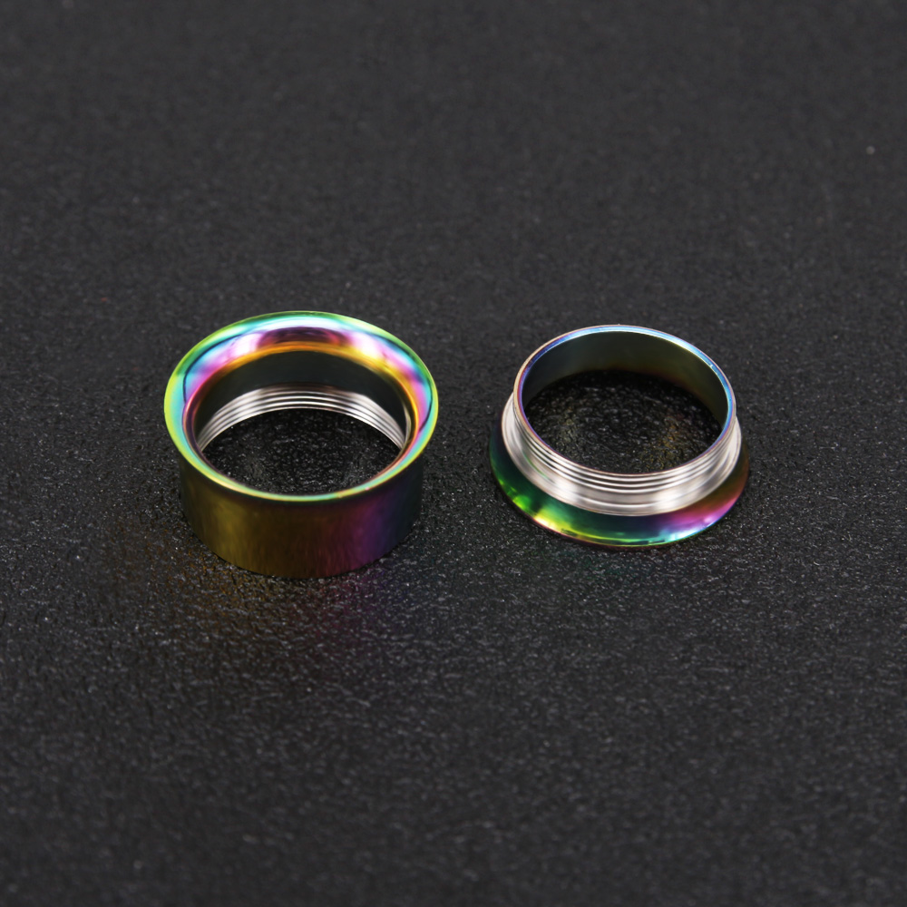 3-25mm Muti-colour Double Flared surgical steel piercing flesh tunnel jewelry