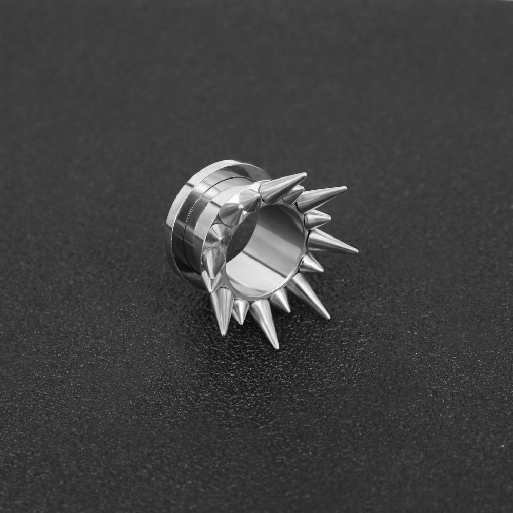 TP011712 steel primary color ear flesh tunnel spikes design stainless steel jewelry