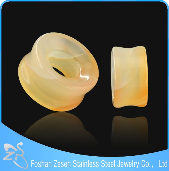 Beautiful Topaz Ear Gemstones Body Jewelry Stone Piercing Plug