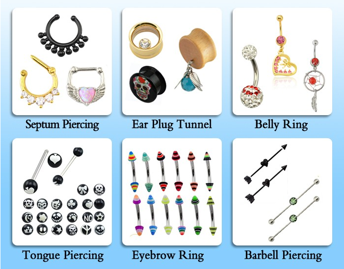 24 pcs mix colors Screw Punk Ear Plugs Tunnels Piercing Unisex Ear Plug Body Piercing Jewelry