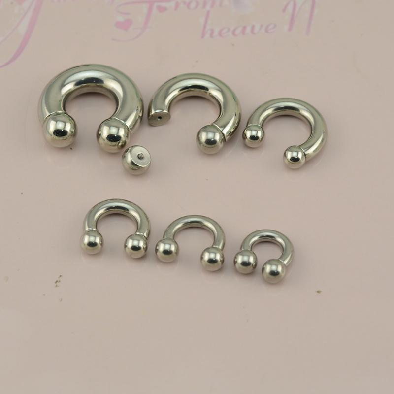 Basic slave rings jewelry titanium medical grade horseshoe body jewelry