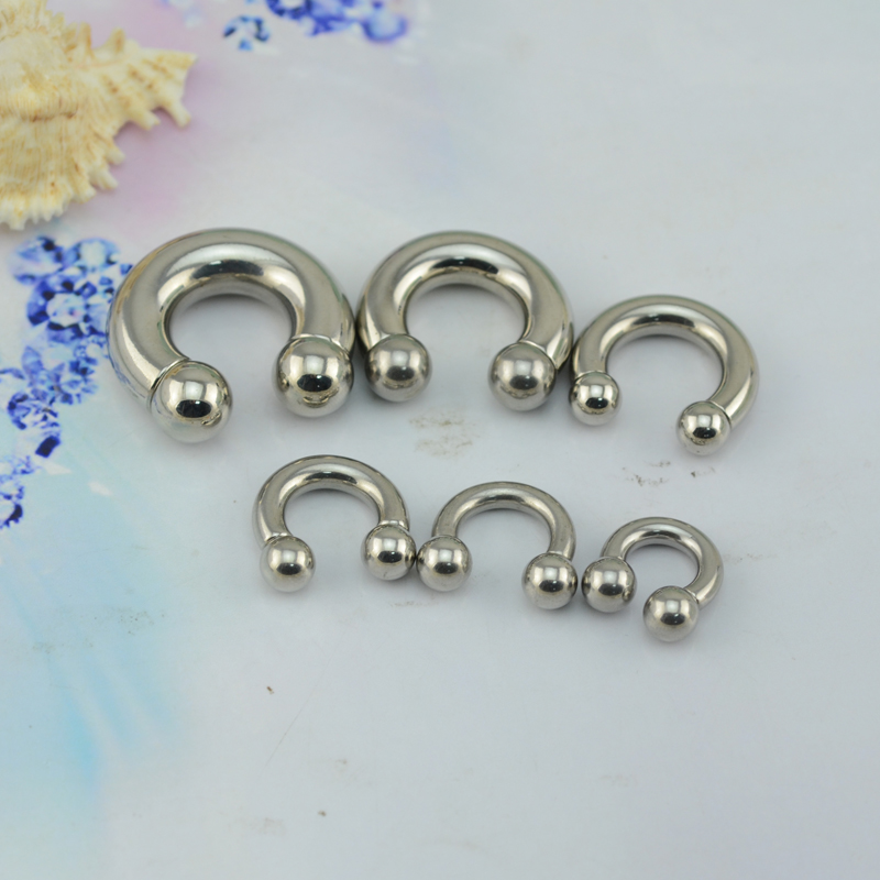 Basic slave rings jewelry titanium medical grade horseshoe body jewelry