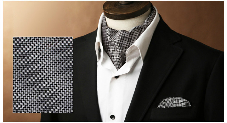 Wholesale Men's Suit Shirts Collar Accessories British Vintage Scarf Shirt Neck Scarf Neckerchief
