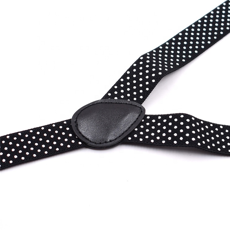 Retail stock black print 3 clip suspender belt and bow tie suit child strap clip